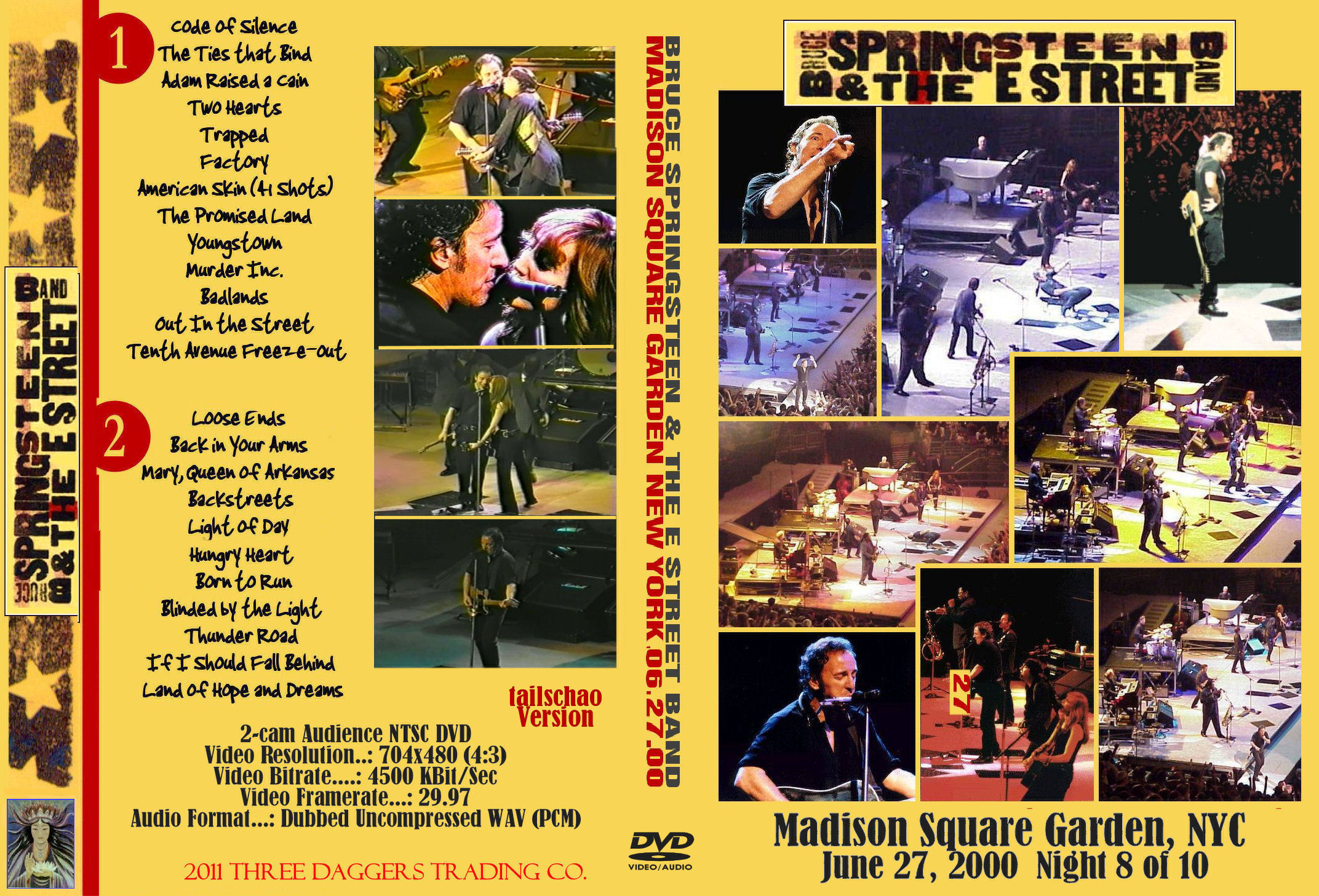 Madison Square Garden 27 Jun 2000 Tailschao Springsteen Dvds
